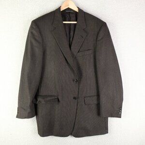 Hardy Amies Blazer Mens 44 Regular Brown Wool Ermenegildo Zegna Fabric Canada